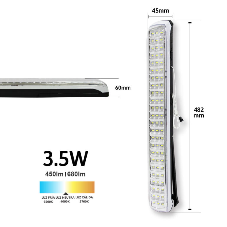 Lámparas de Emergencia Iluminacion LED JWJ Comercial México