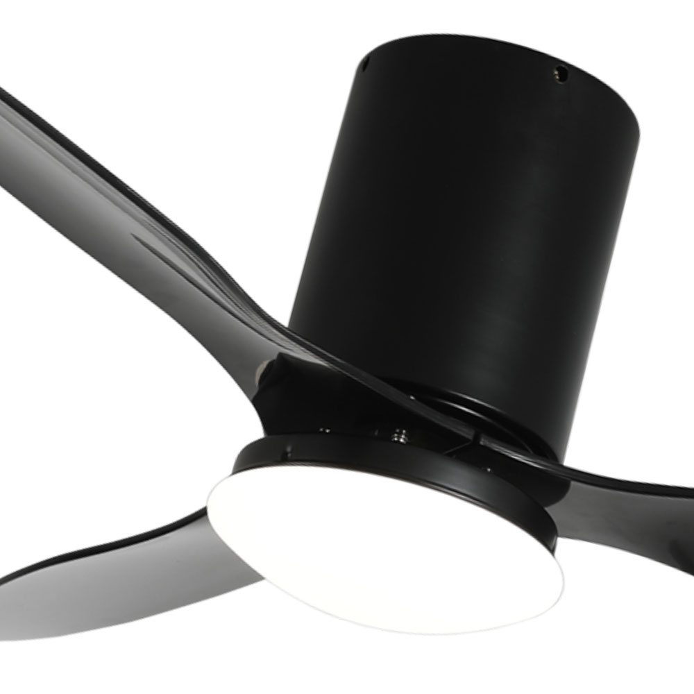 Cbhfmljd Ventilador de techo con control remoto de luces ventilador de techo  sin aspas ventilador reversible lámpara LED moderna color negro 3 – Yaxa  Guatemala