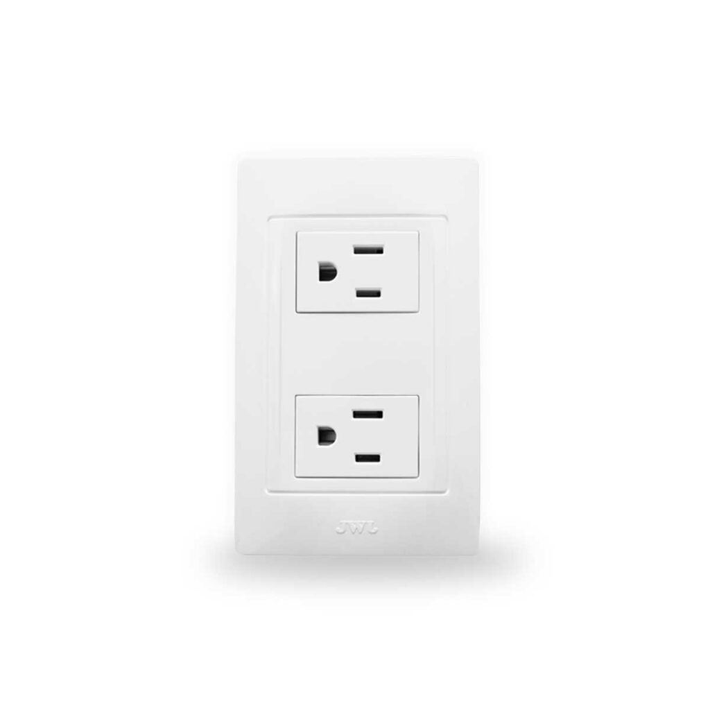Placa con 2 tomas de Corriente 2P+T - Imagen 2