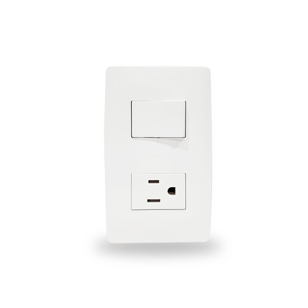 Placa con interruptor y 1 contacto - Imagen 2