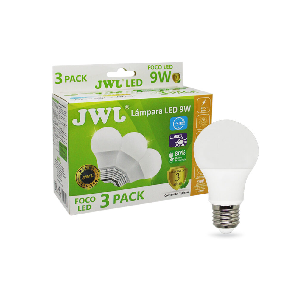 Foco LED Bulbo JLA4-9P (PROMO PACK) - Imagen 3