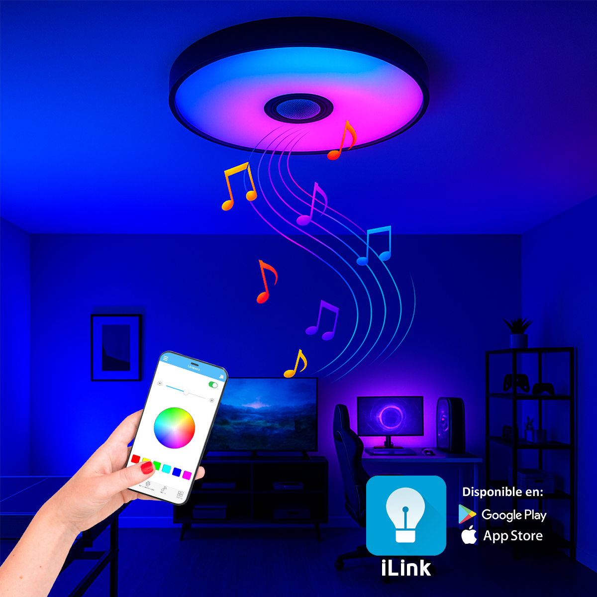 Luminario inteligente con bocina integrada - Imagen 6