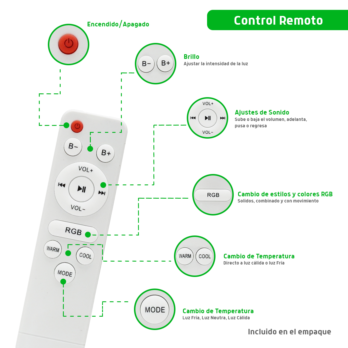 Luminario inteligente con bocina integrada - Imagen 8