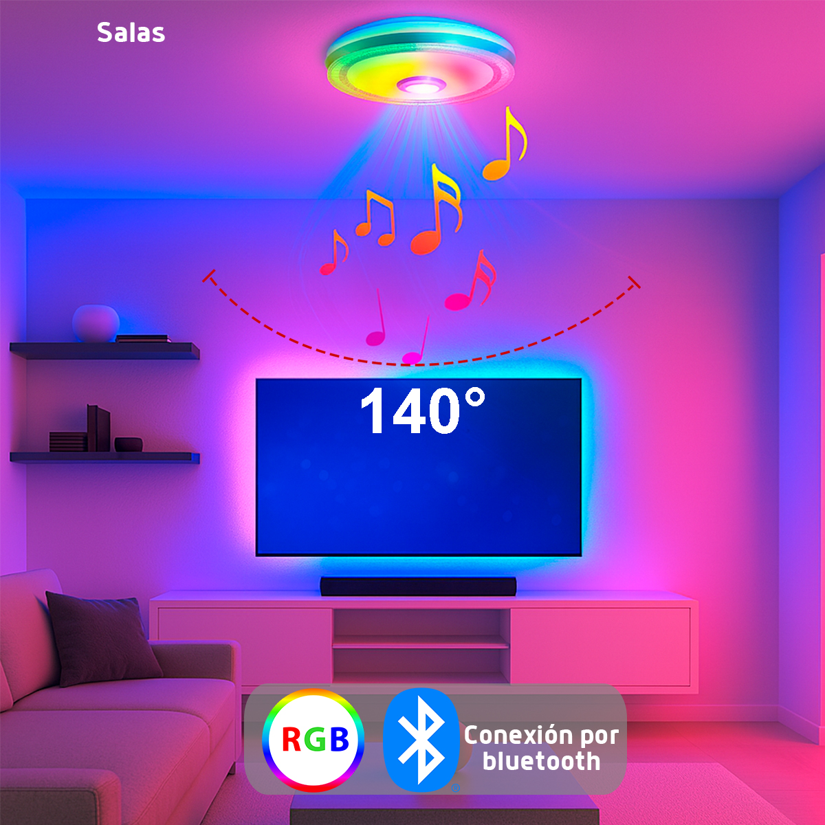 Luminario inteligente con bocina integrada - Imagen 6