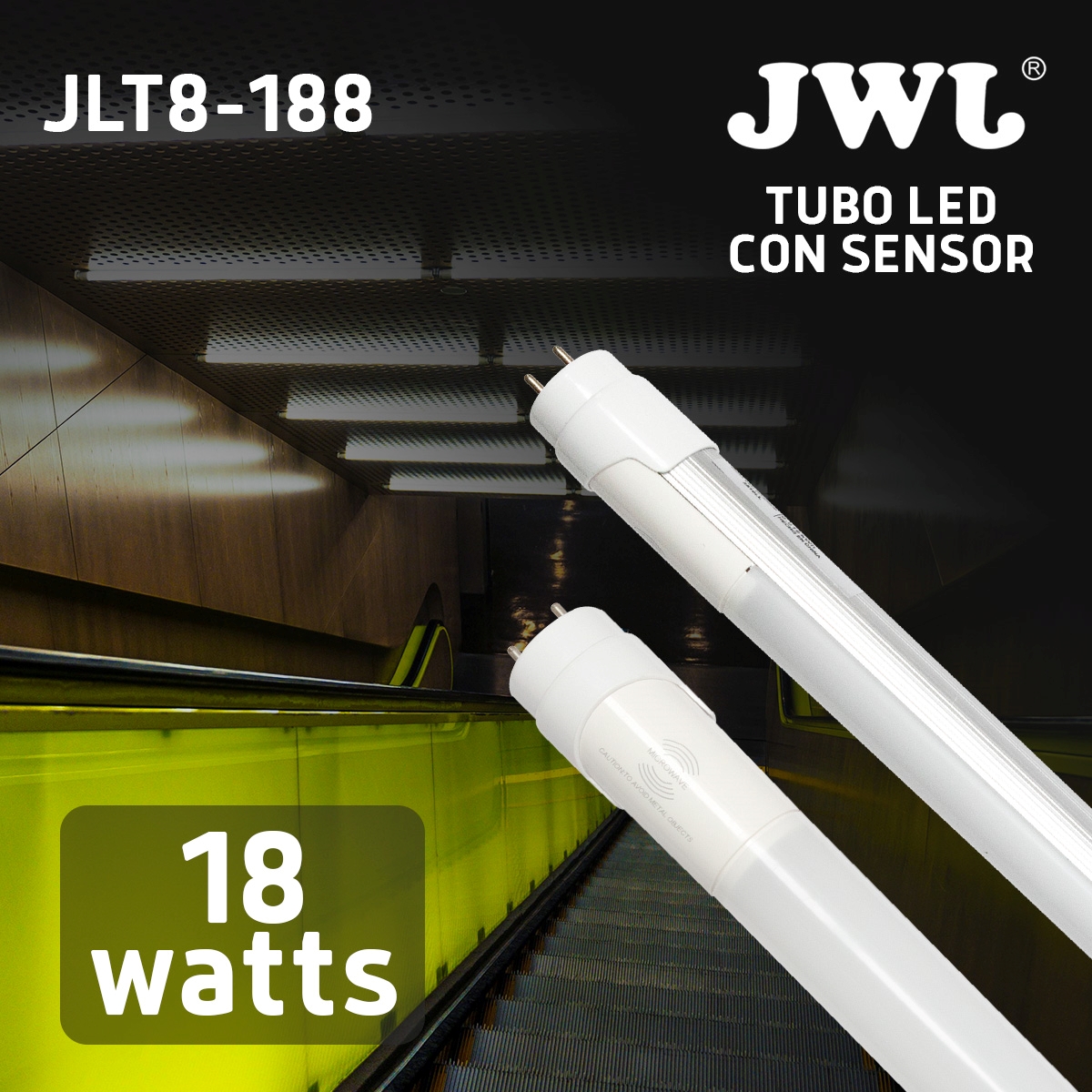 Tubo led T8 18W con SENSOR