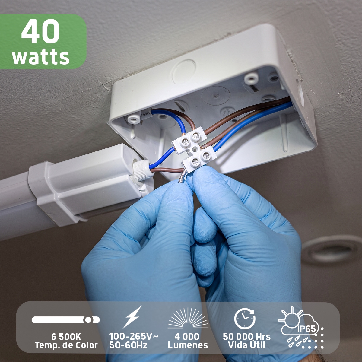 Regleta LED 40w IP65 - Imagen 2