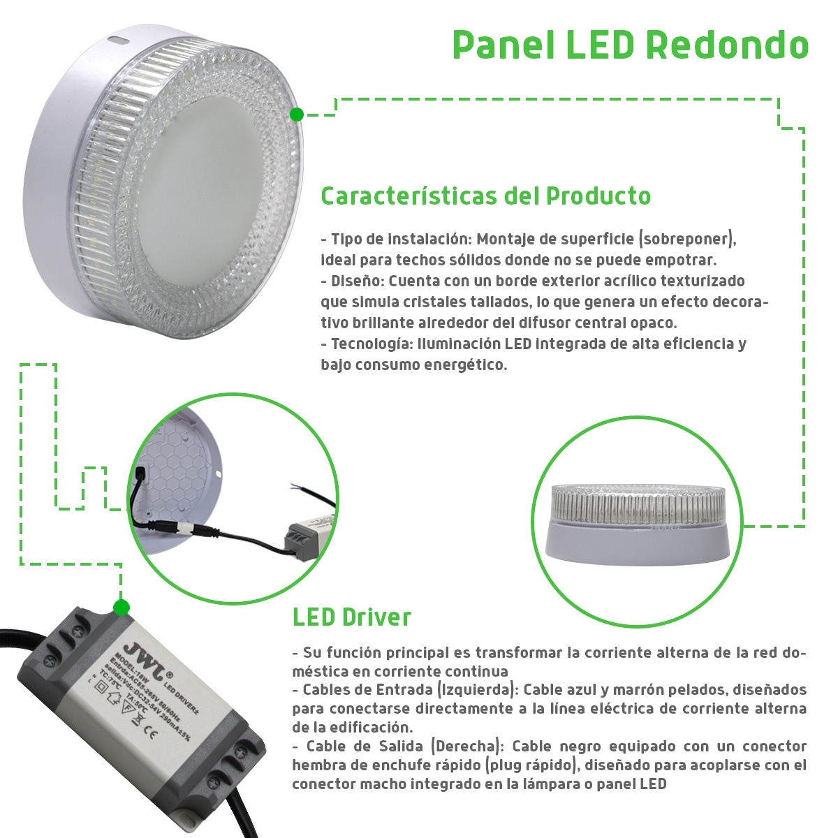 Panel LED Sobreponer Redondo - Imagen 4